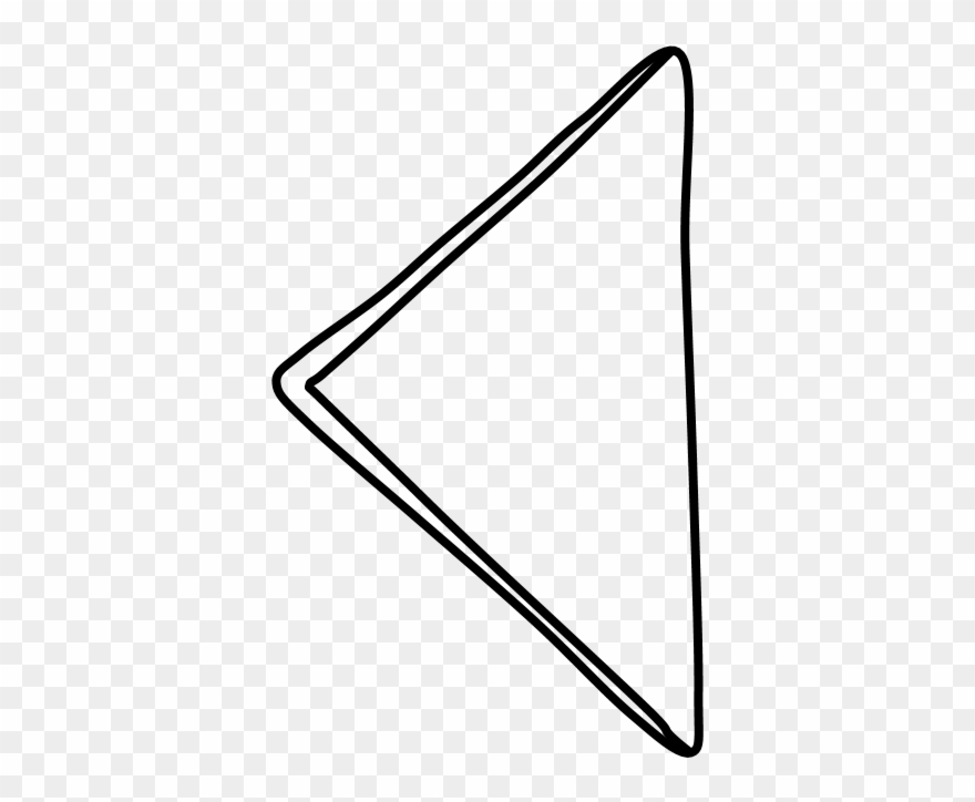 Napkin, Triangle, Folded, Black And White Clipart