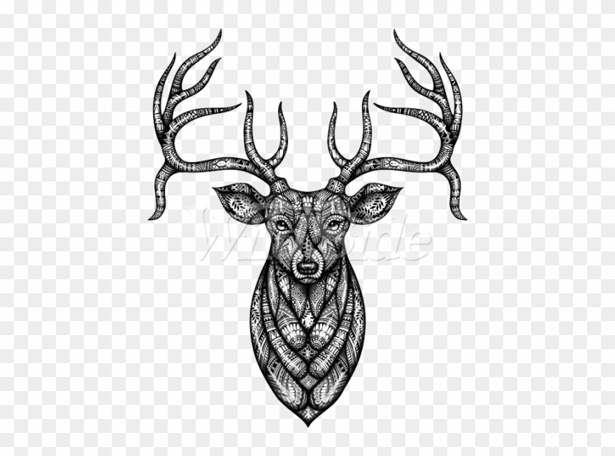 Deer Head With Bandana Clipart