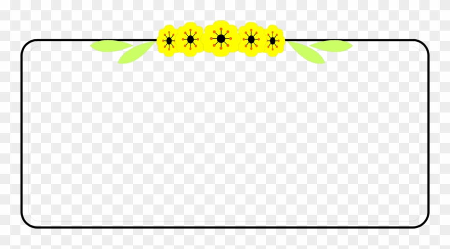 Yellow Border Frame Image Clipart