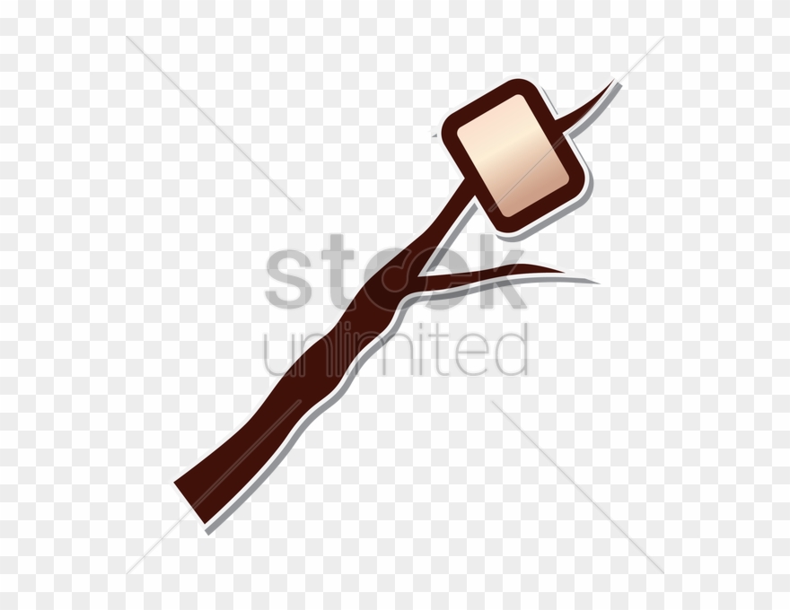 Marshmellow Clipart Marshmallow Stick - Png Download