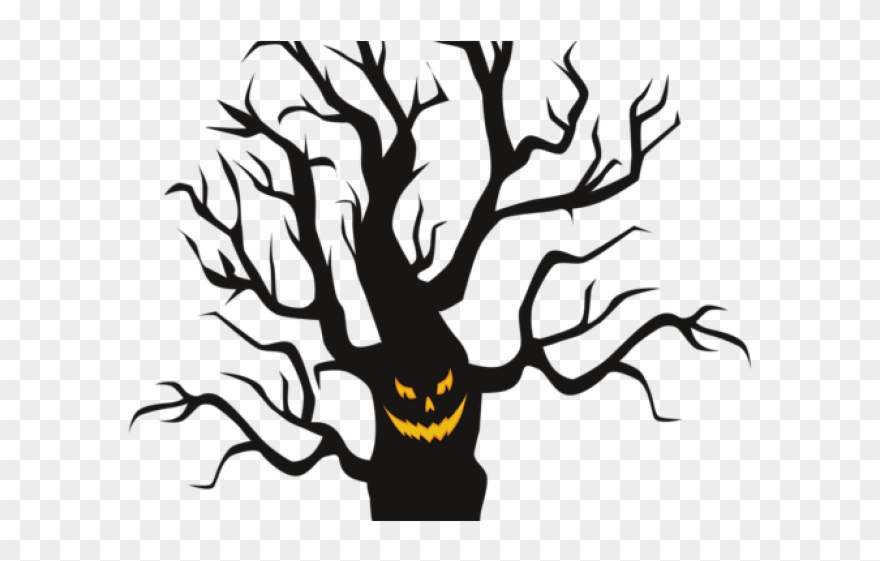 Scary Clipart Tree - Png Download
