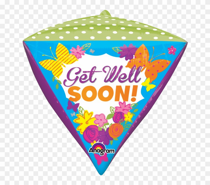 Get Well Soon Garden Balloon Clipart