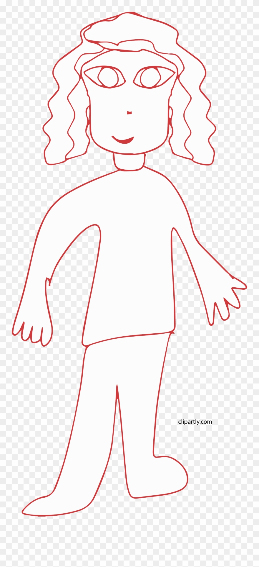 Basic Draw Girl Clipart Png Transparent Png