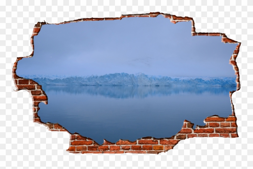 Zapwalls Decals Glacier View Refection Breaking Wall Clipart