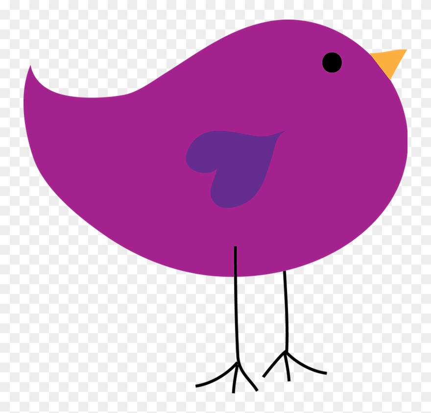 Purple Love Bird Clipart