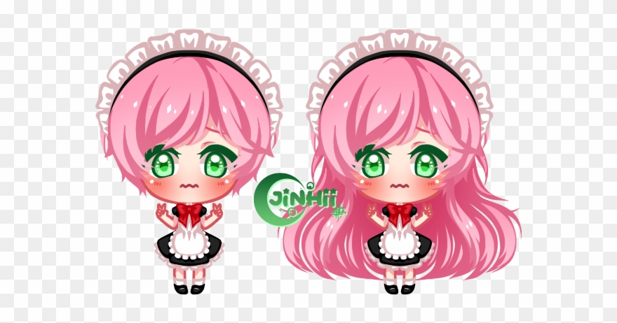 Drew My Friend @kuyabia's Persona Femsona In A Maid Clipart