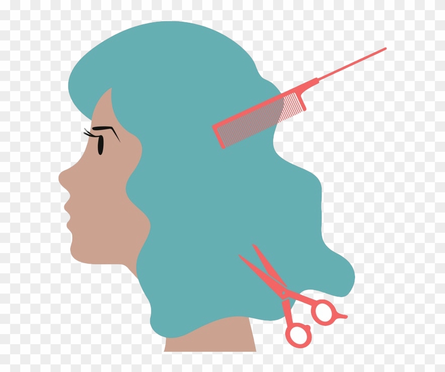 Hair Cutting And Styling Icon Clipart