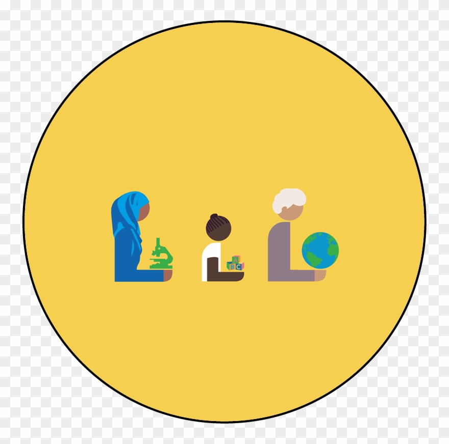 Blank Round Button Template Featuring Three Diverse Clipart