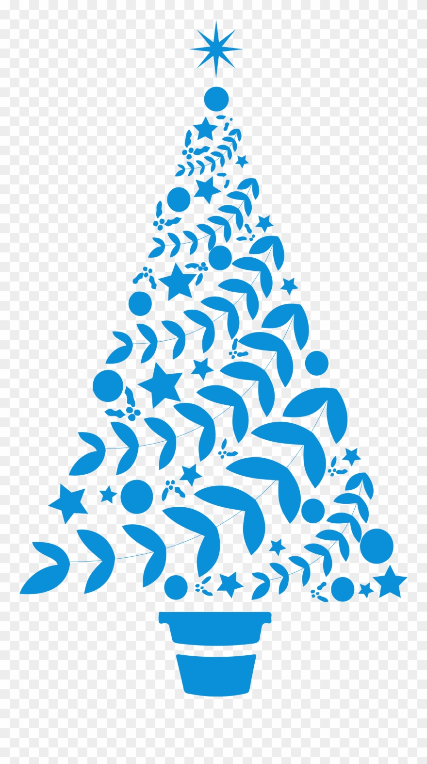 Beautiful Christmas Tree Vinyl Decal Sticker Clipart