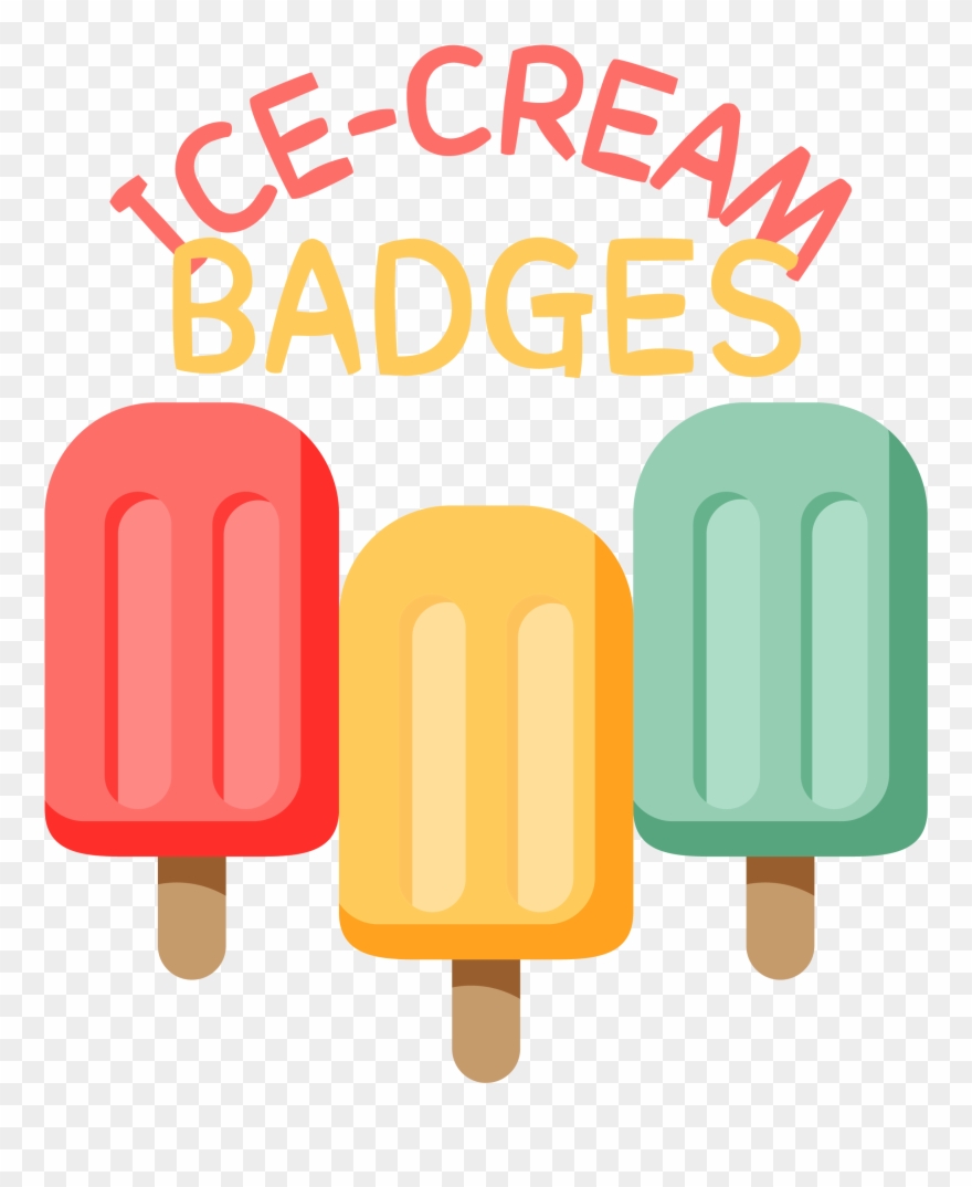 Ice Cream Cartoon Label Clipart