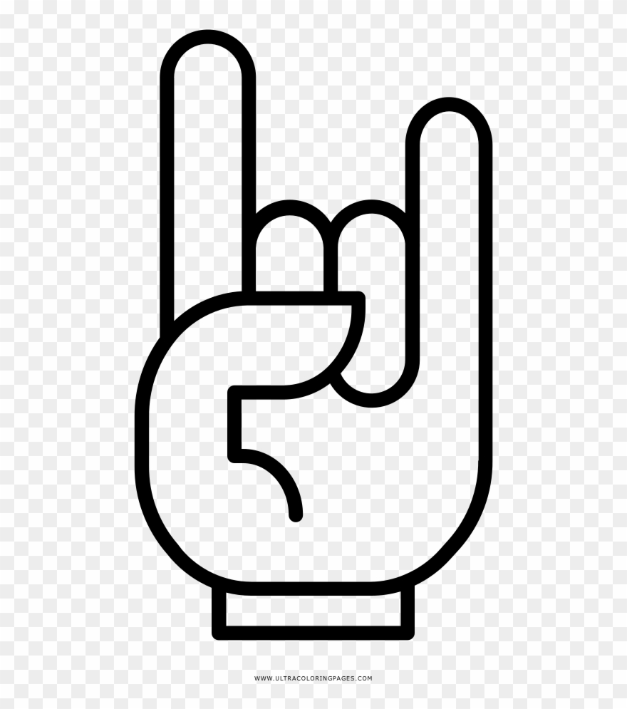 Rock And Roll Coloring Page Clipart