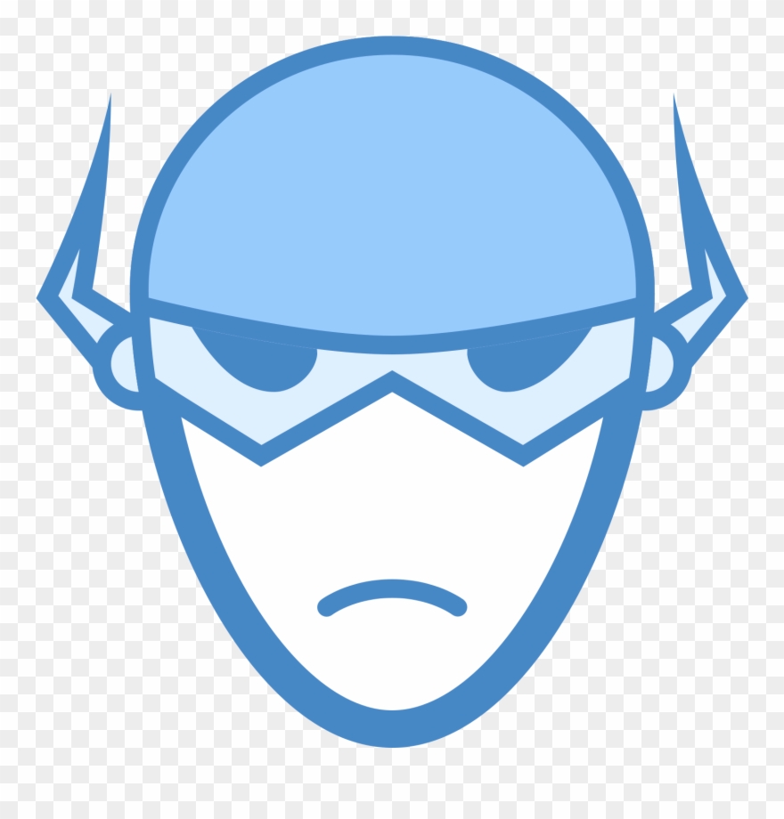The Flash Head Icon Clipart