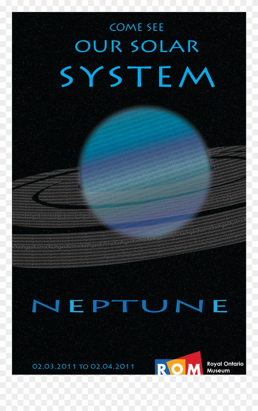 Planet Neptune Brochure Project Clipart