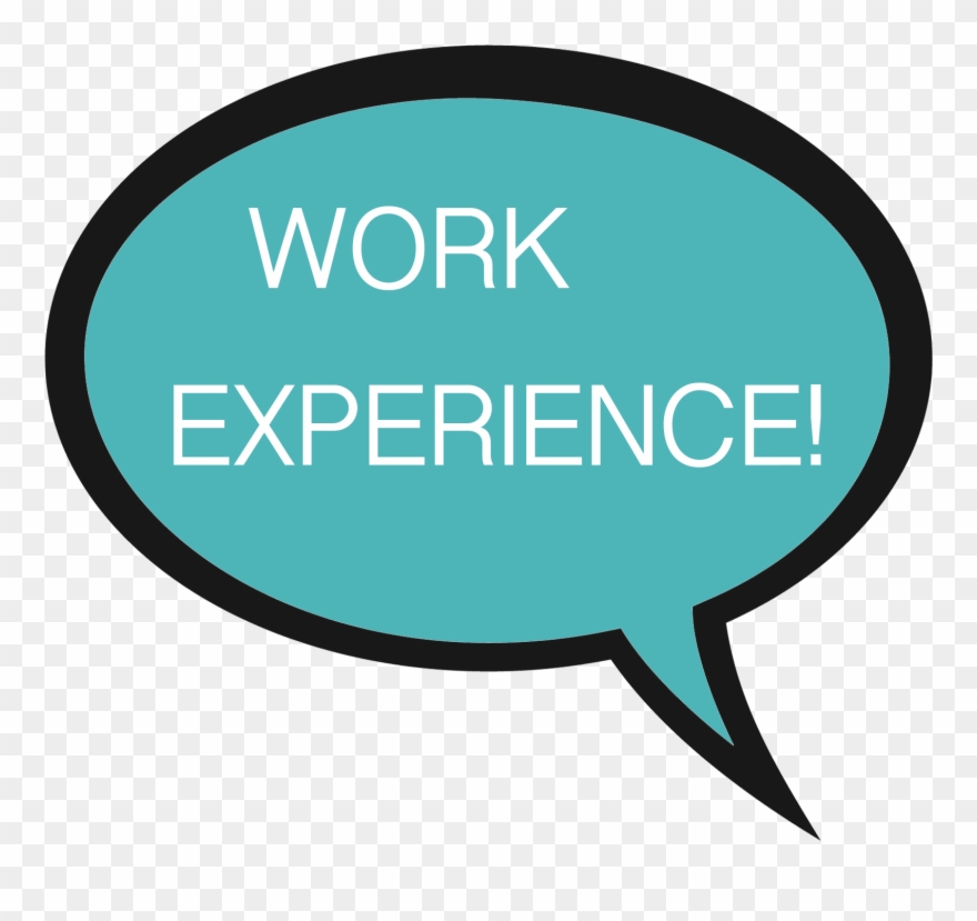 Speech Bubble With Words Work Experience Clipart