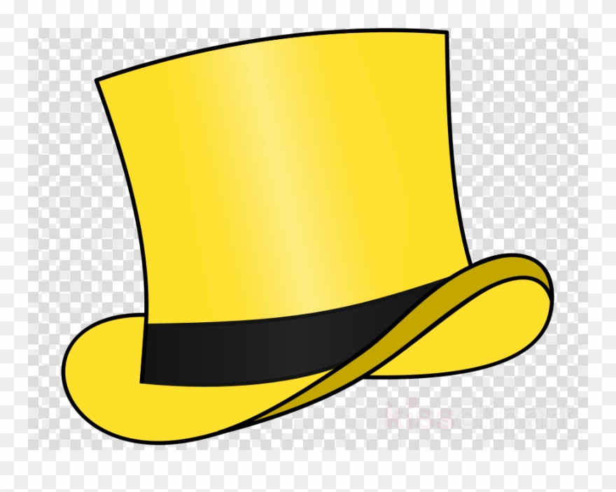 Yellow Top Hat Clipart Top Hat Clip Art - Png Download