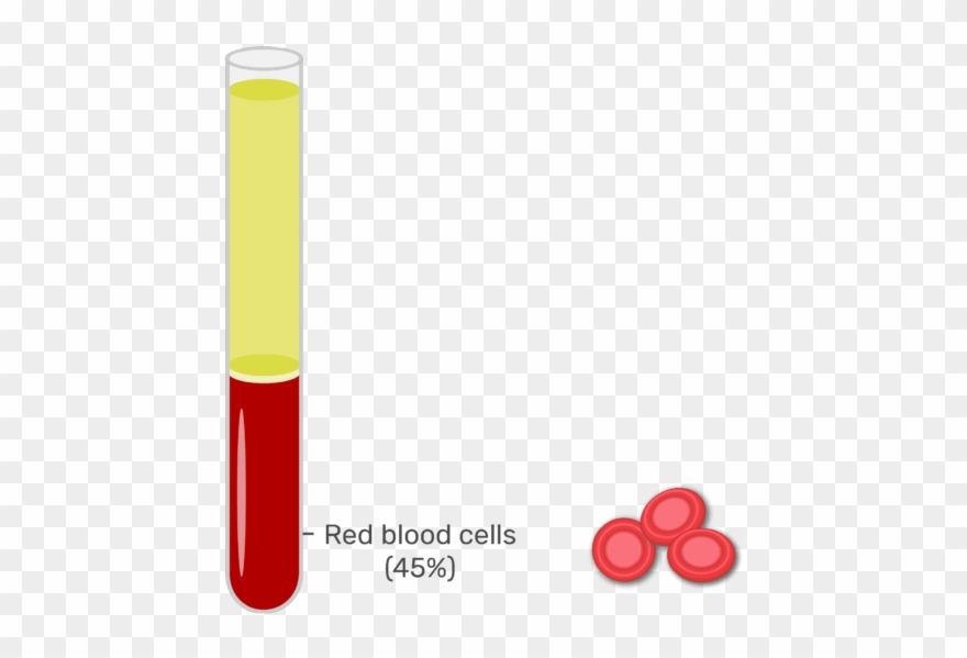 Animation Slide Showing The 45% Or Red Blood Cells Clipart