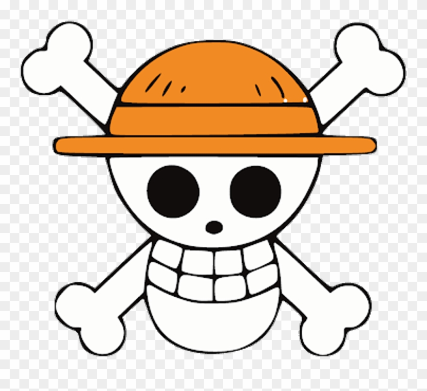 Onepiece Luffy Anime Pirate Pirata Logo Skull Caveira Clipart