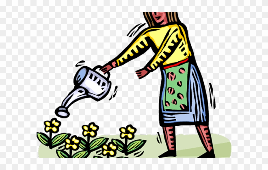 Women Clipart Garden - Png Download