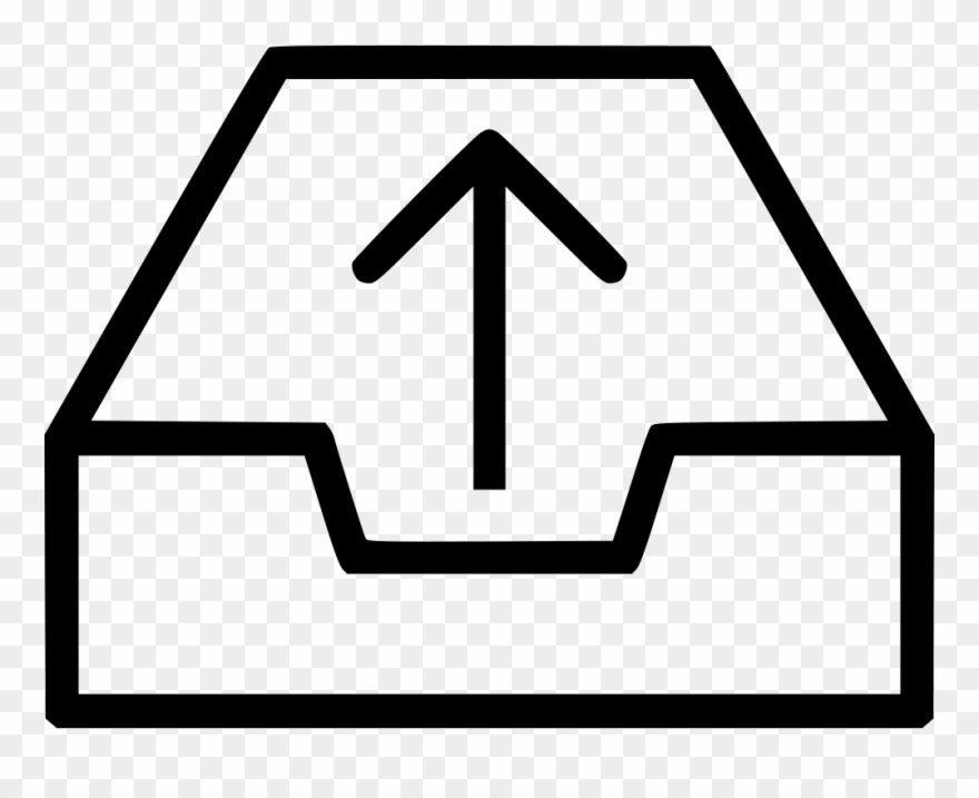 Box File Document Container Arrow Up Comments Clipart