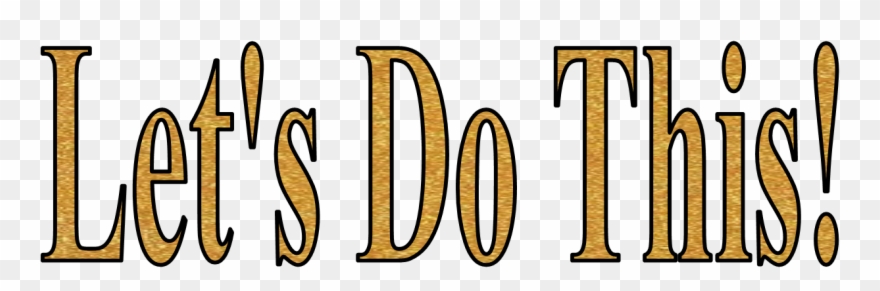 Let's Do This Clipart