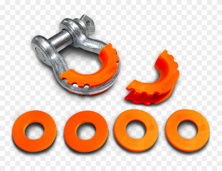 Daystar D Ring Isolator & Washers For 3/4" D Ring Shackle Clipart