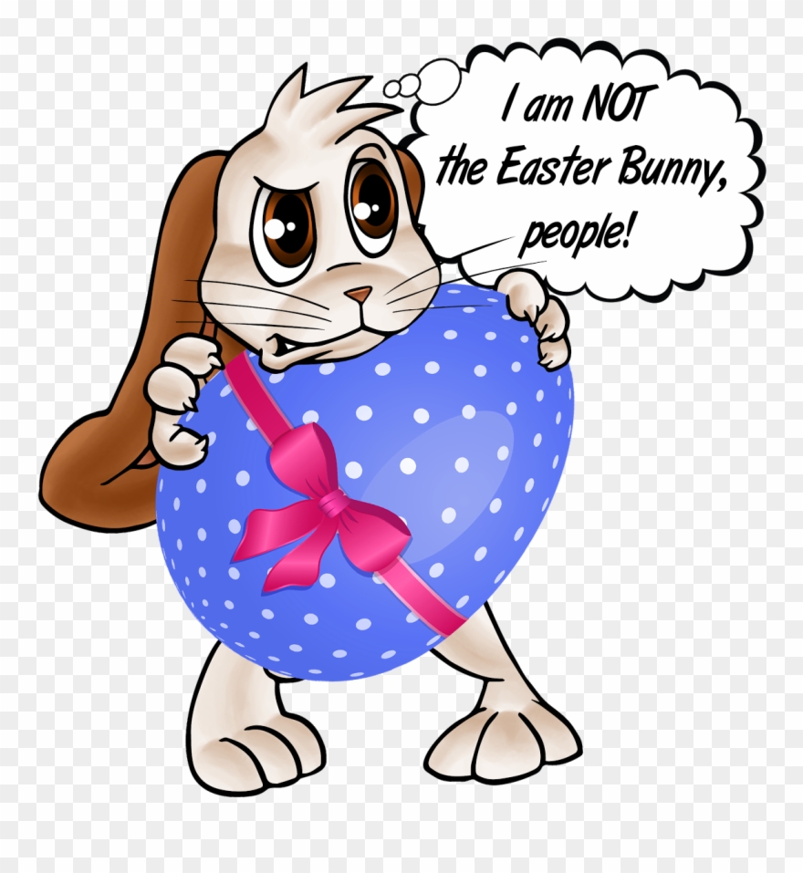 He Is Not The Easter Bunny That Means, Not Cuddly, Clipart