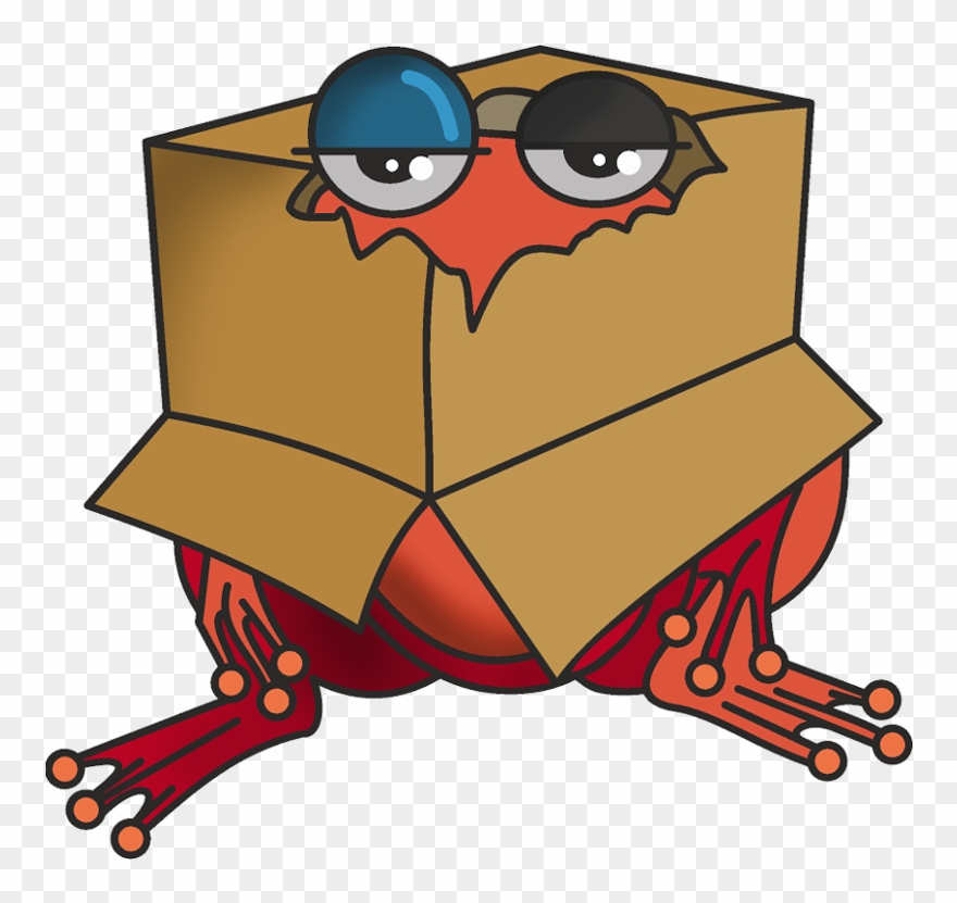 Red Frog Freight Clipart
