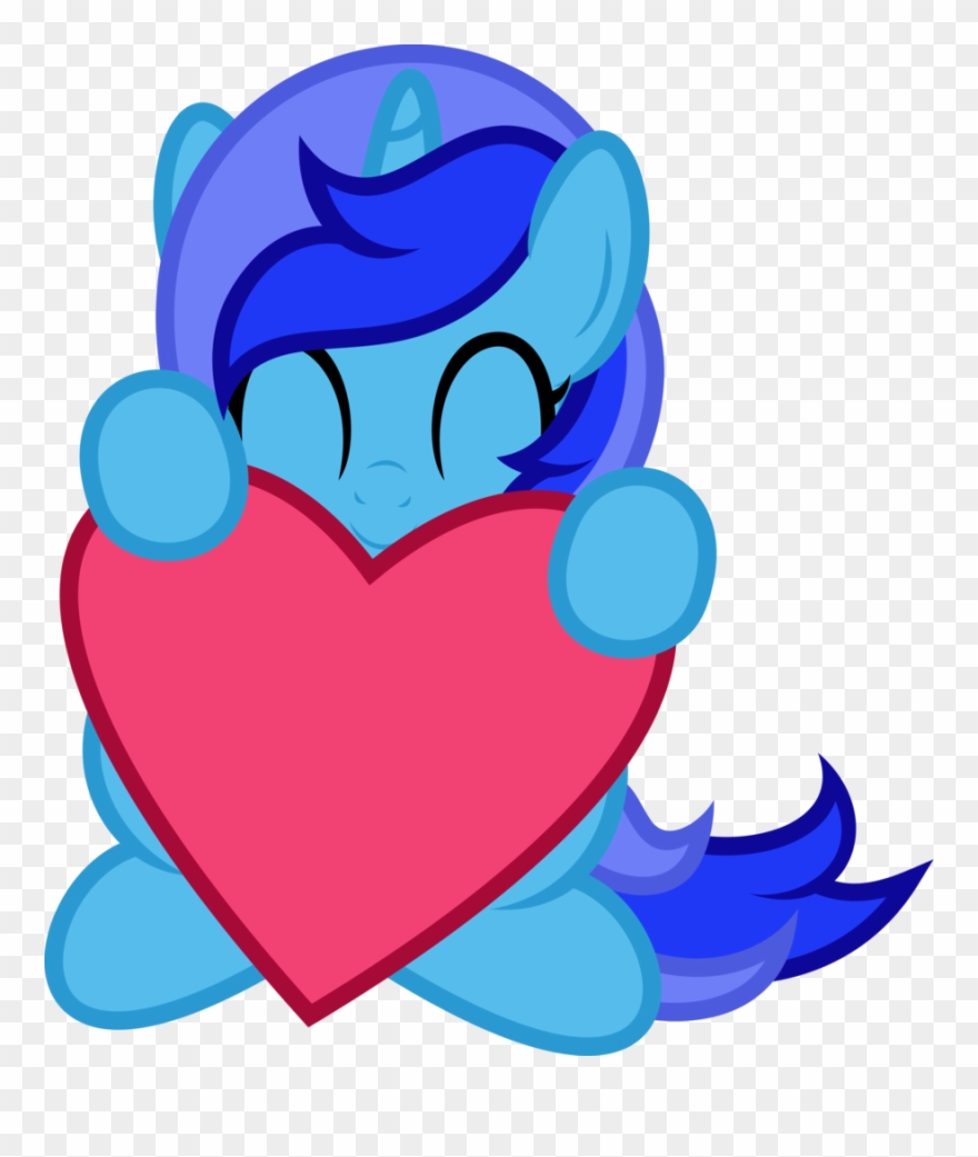 Fuzzybrushy, Eyes Closed, Female, Heart, Mare, Oc, Clipart