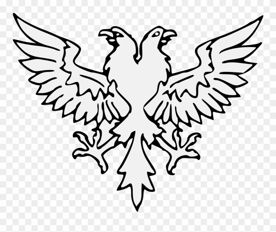 Eagle Traceable Heraldic Art Png Rising Eagle Svg Clipart