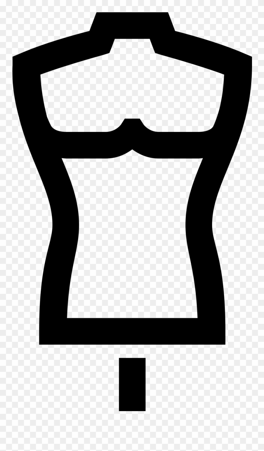 This Is A Picture Of Mannequin's Torso That Is Headless Clipart