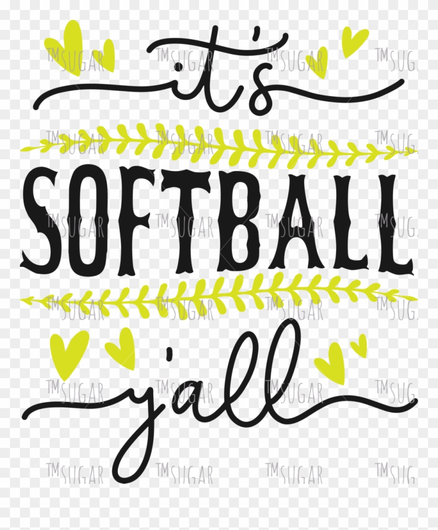 It's Softball Y'all Clipart