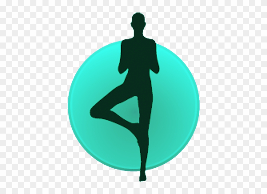 Woman In Yoga Tree Pose Clipart