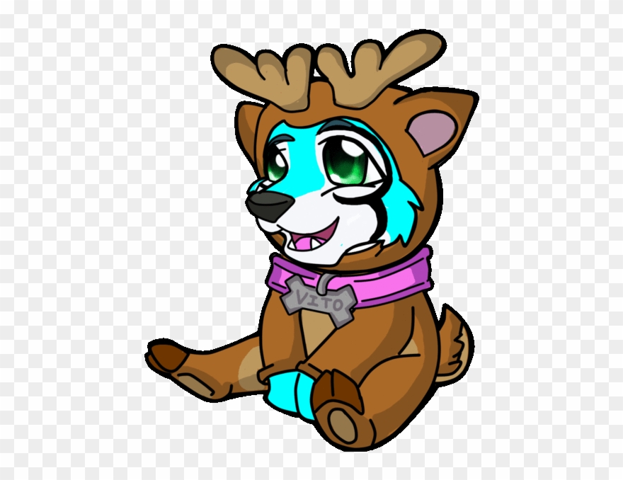 Animated Holidy Reindeer Icon Clipart