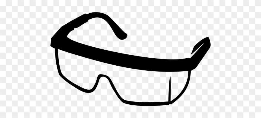 Safety Glasses Rubber Stamp Clipart