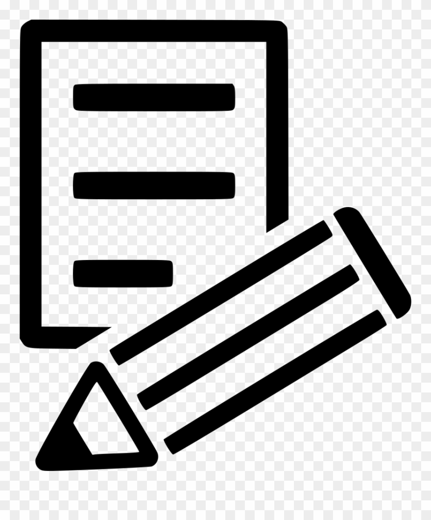 Writing Icon Clip Art - Png Download