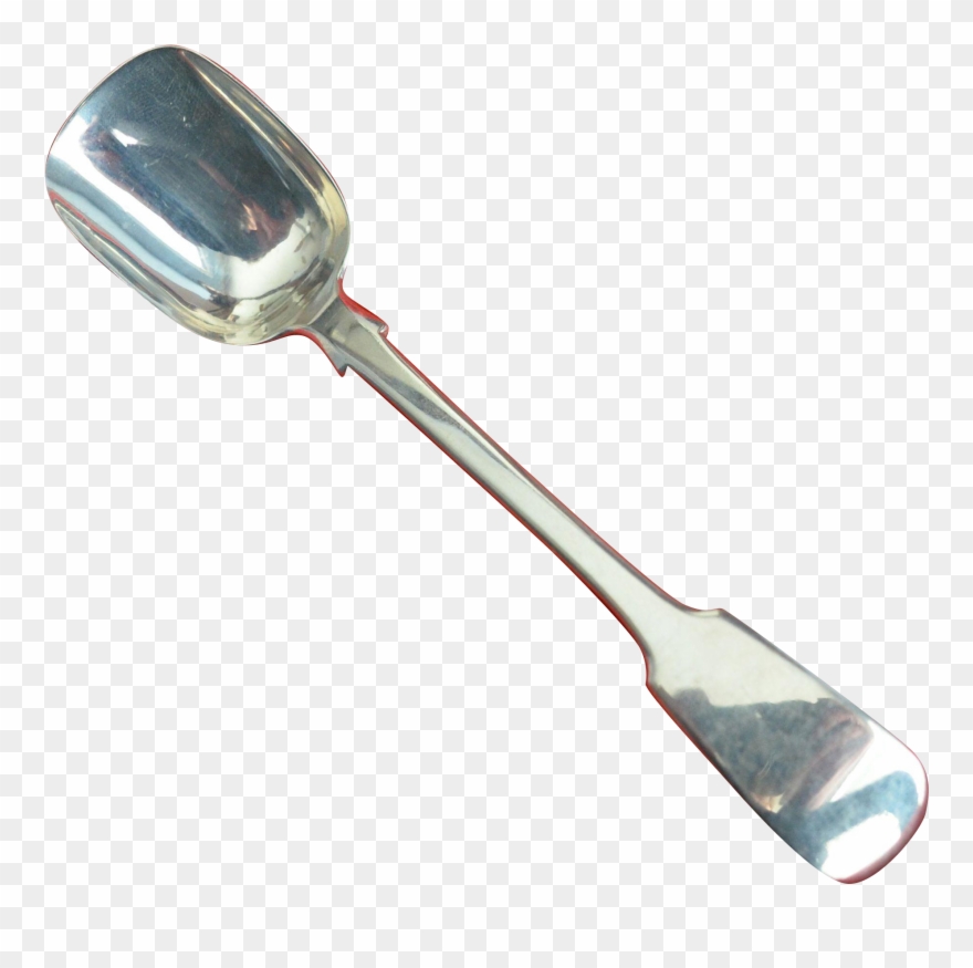 English Georgian Sterling Silver Shovel Spoon 1825 Clipart