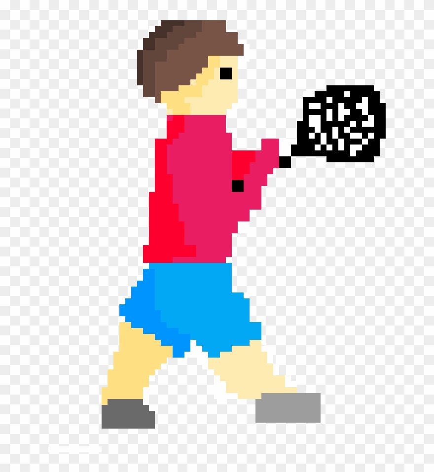 Atari Tennis Player Clipart