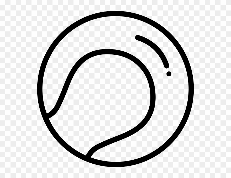 Tennis Ball Rubber Stamp Clipart