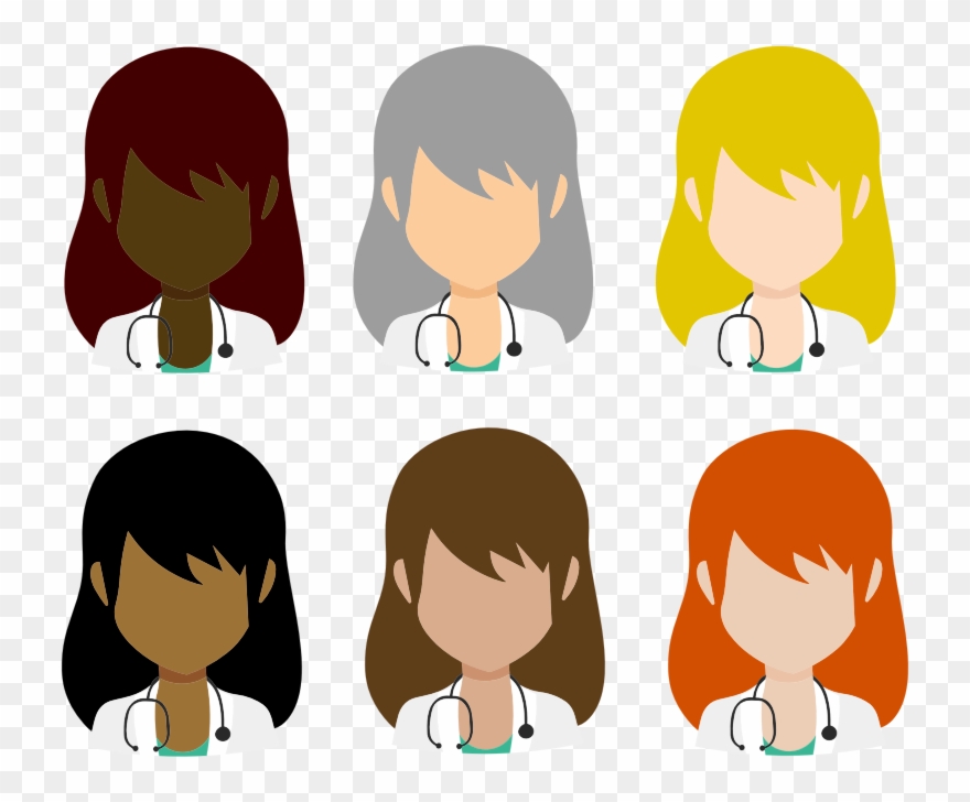 Female Doctor Avatars By Orchid Dior Clipart