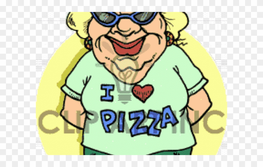 Pizza Clipart Lady - Png Download