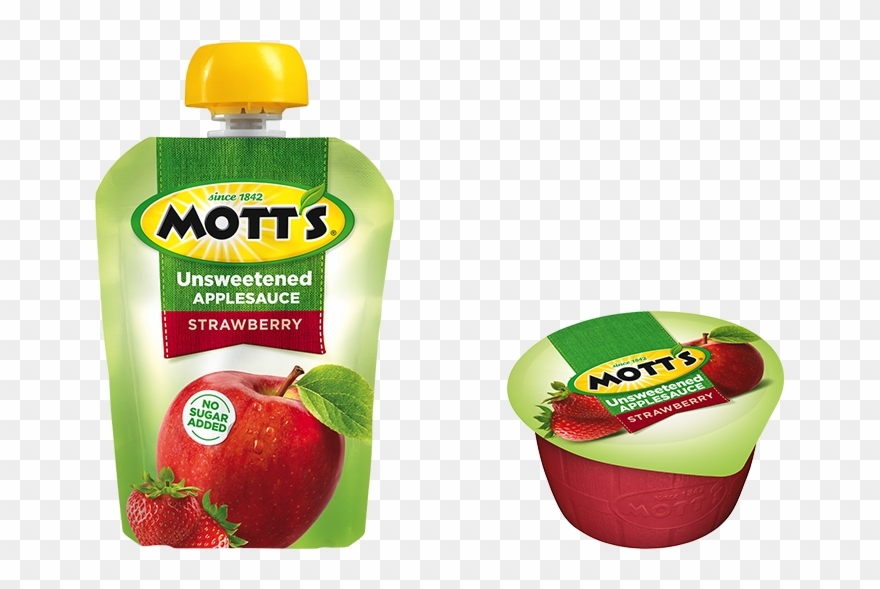 Mott's® Unsweetened Applesauce Strawberry Mott's® Unsweetened Clipart