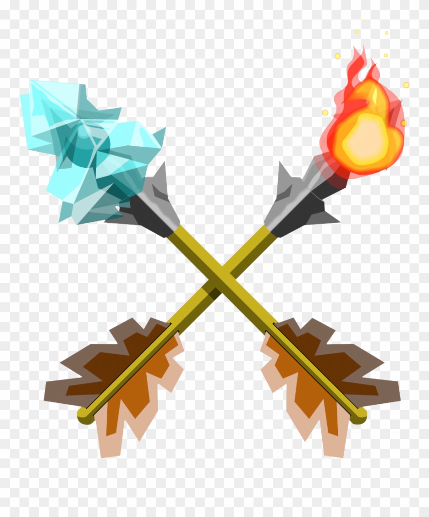 Fire & Ice Arrows Clipart