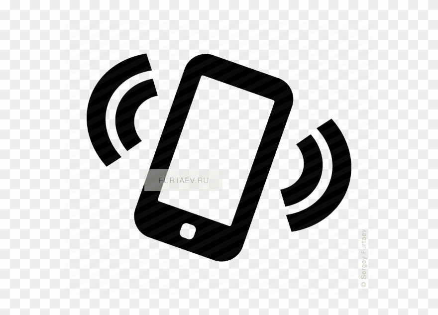 Vector Icon Of Signal Going From Smartphone Clipart