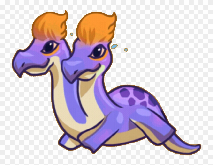 Smelly Two-headed Dragon Clipart