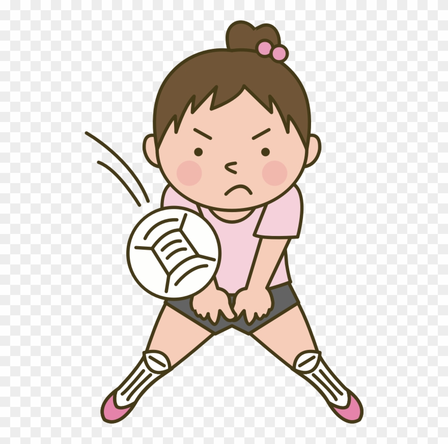 Clipart Girl Playing Volleyball Sport Clip Art Images - Png Download