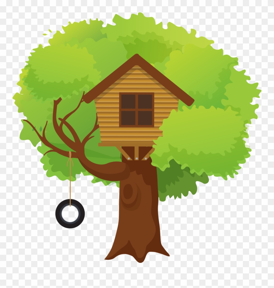 Tree House Illustration Clipart