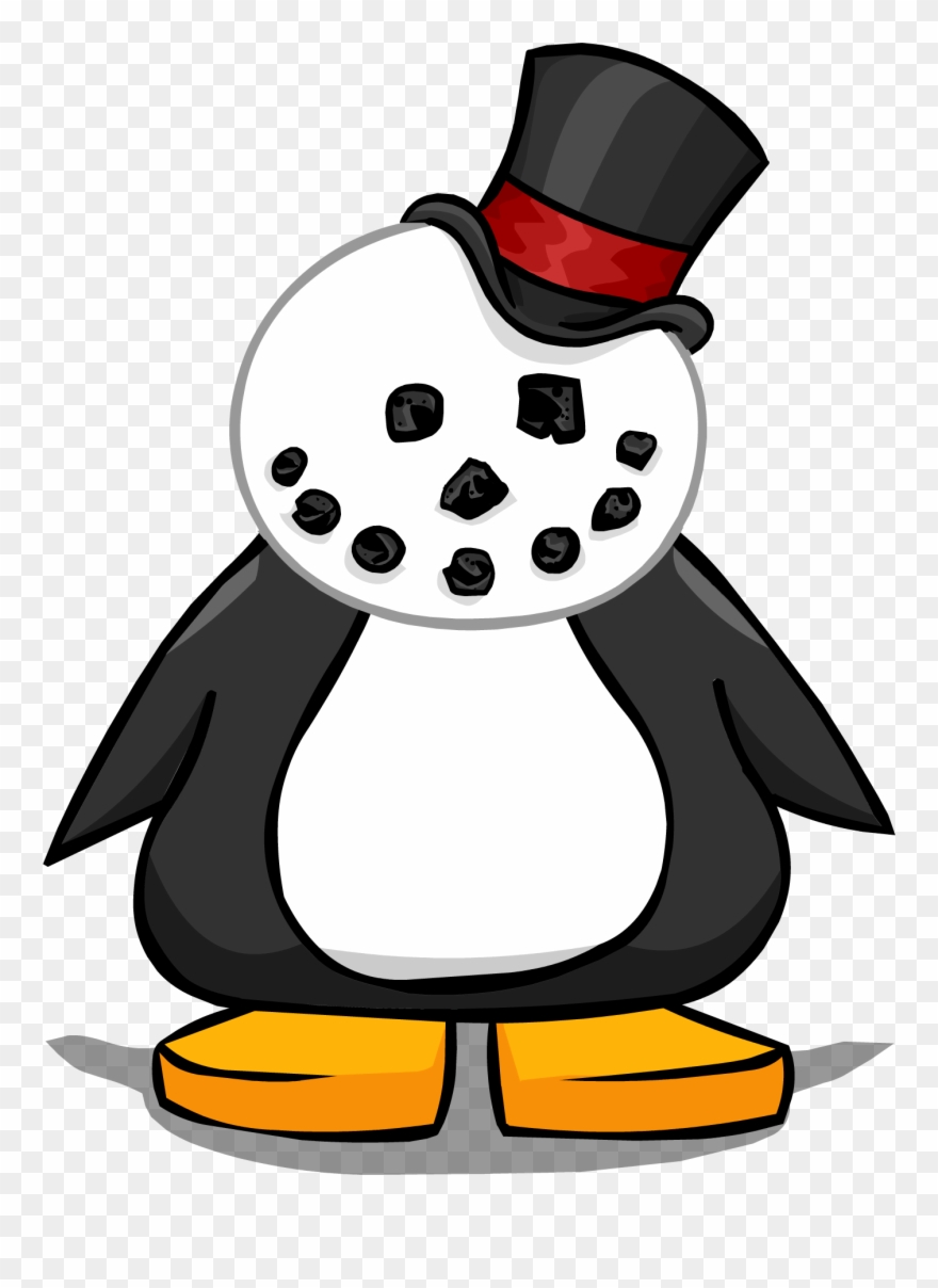 Snowman Head On A Player Card Clipart