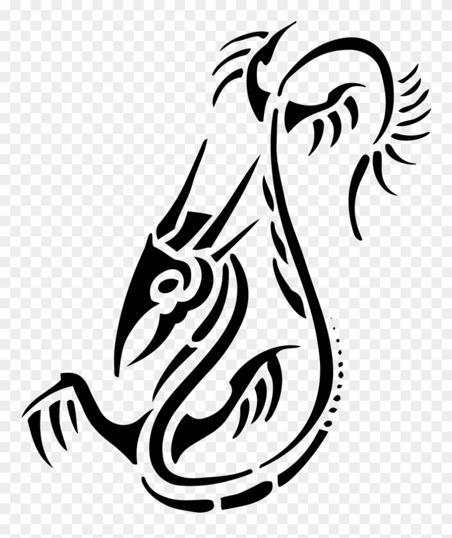 Tribal Dragon Clipart