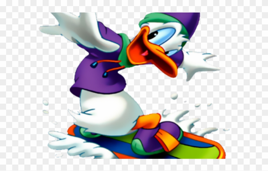 Donald Duck Clipart Winter - Png Download