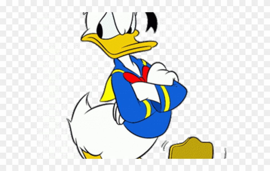 Donald Duck Clipart Impatient - Png Download